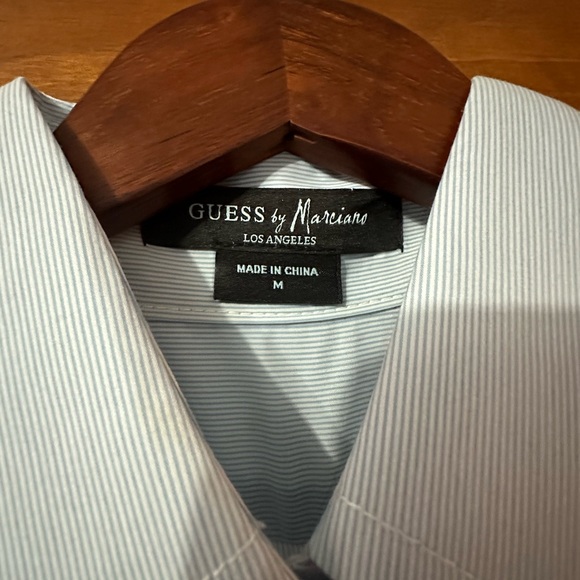 Light blue pinstripe button down shirt - Picture 3 of 3